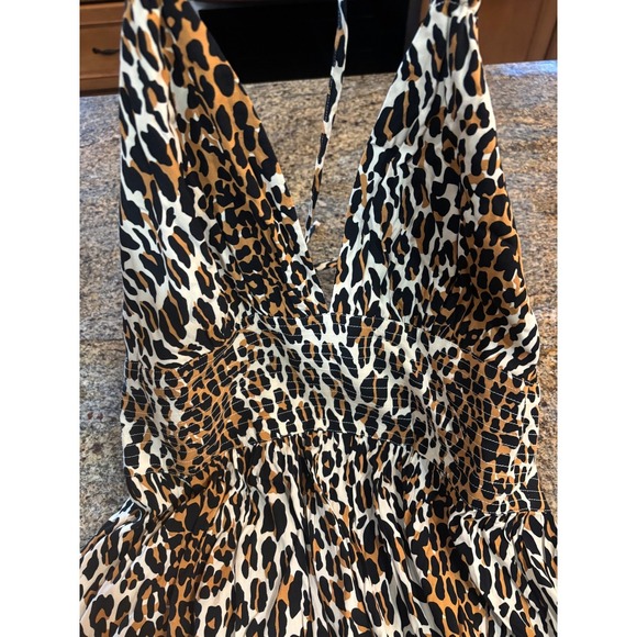 NWT Trashy Diva Valerie Leopard Print Maxi Dress Size 12 Sleeveless Animal Print - Picture 2 of 15
